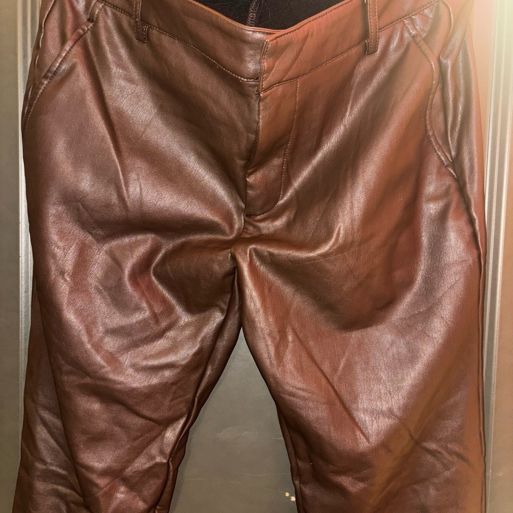 Faux Leather Pants